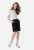 Materiałowe szorty z paskiem P-MIYA, rozmiar XXL