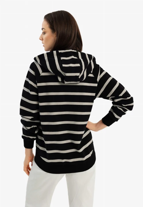 Bluza w paski z kapturem B-KIRA, rozmiar XS