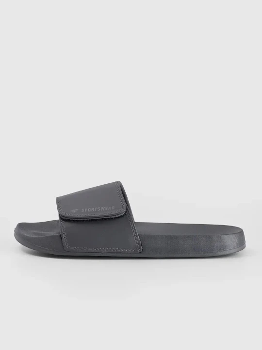 Klapki sportowe na basen plażę unisex szare 4F : Kolor - Szary, Rozmiar obuwia - 38