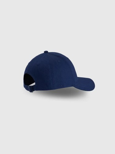 Klasyczna czapka z daszkiem z małym logo unisex granatowa 4F : Kolor - Granatowy, Rozmiar odzieży - XS/S