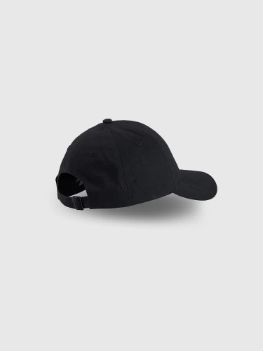 Klasyczna czapka z daszkiem z małym logo unisex czarna 4F : Kolor - Czarny, Rozmiar odzieży - XS/S
