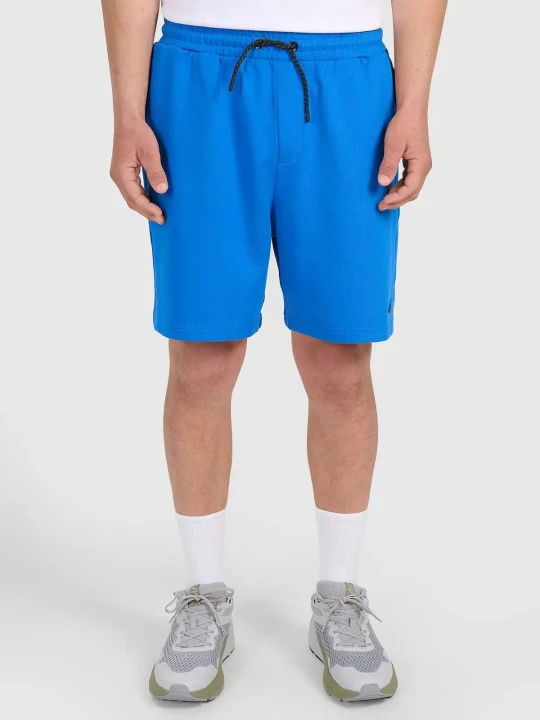 Spodenki sportowe dresowe męskie niebieskie 4F : Kolor - Niebieski, Rozmiar odzieży - 3XL