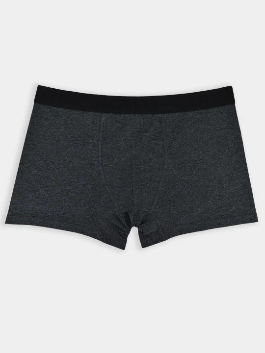 BOKSERKI GŁADKIE BB005 szary/melange XXL