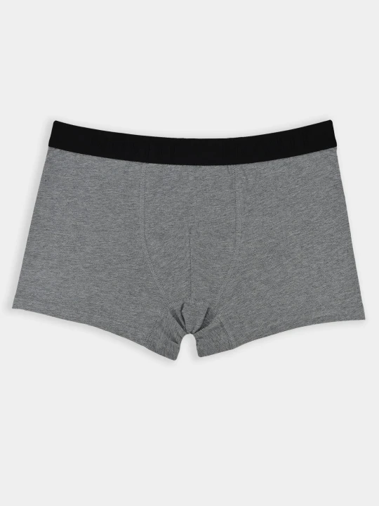 BOKSERKI GŁADKIE BB005 szary/melange XXL