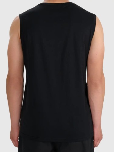 Koszulka t-shirt męski bez rękawków czarny 4F