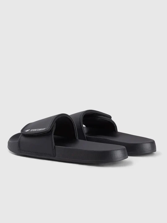 Klapki sportowe unisex czarne 4F : Kolor - Czarny, Rozmiar obuwia - 38