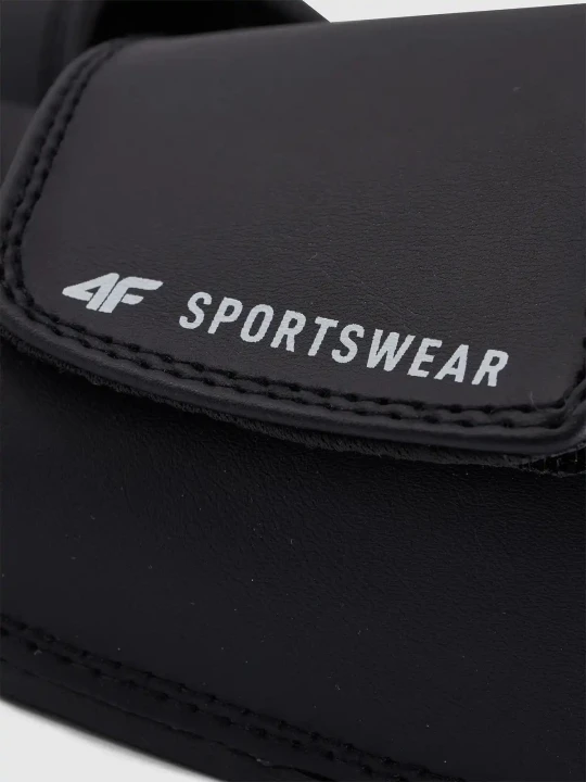 Klapki sportowe unisex czarne 4F : Kolor - Czarny, Rozmiar obuwia - 38
