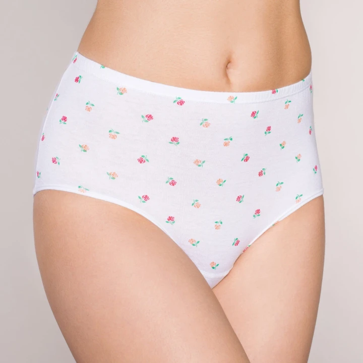 FIGI MANUELA R.L-XL biały/kwiatki XL