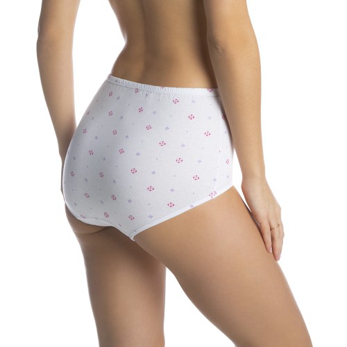 FIGI MANUELA R.4XL biały/kwiatki XXXXL