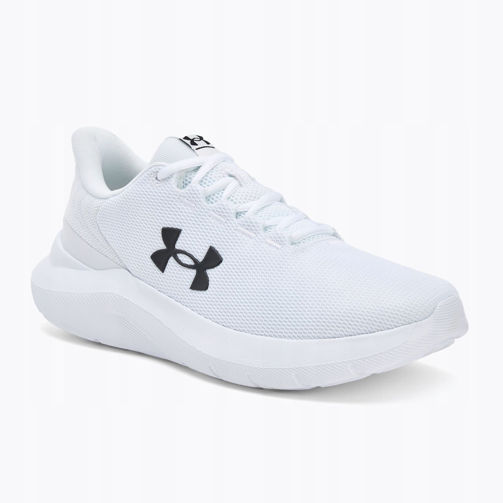 Obuwie sportowe męskie białe Under Armour do biegania : Kolor - Biały, Rozmiar obuwia - 44,5