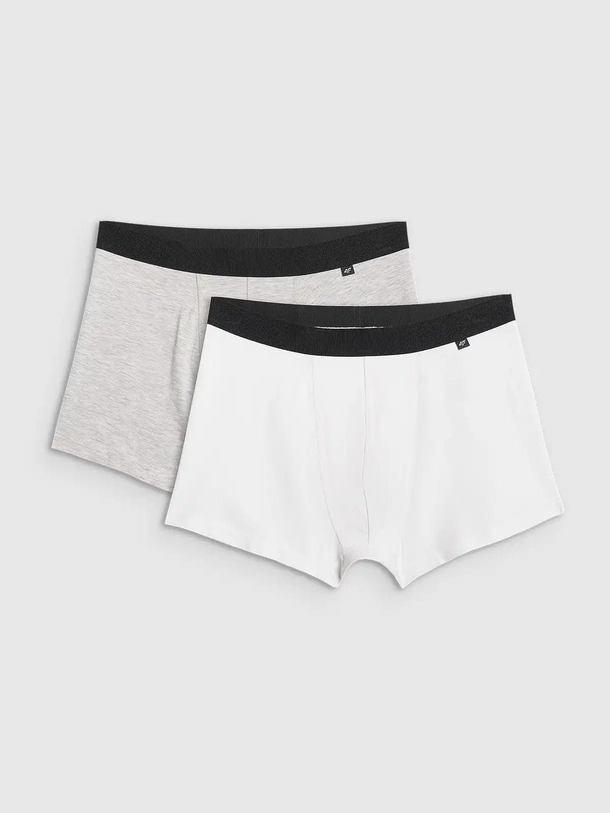 Bielizna męska bokserki 2-pack multikolor : Kolor - Biały, Rozmiar odzieży - 3XL