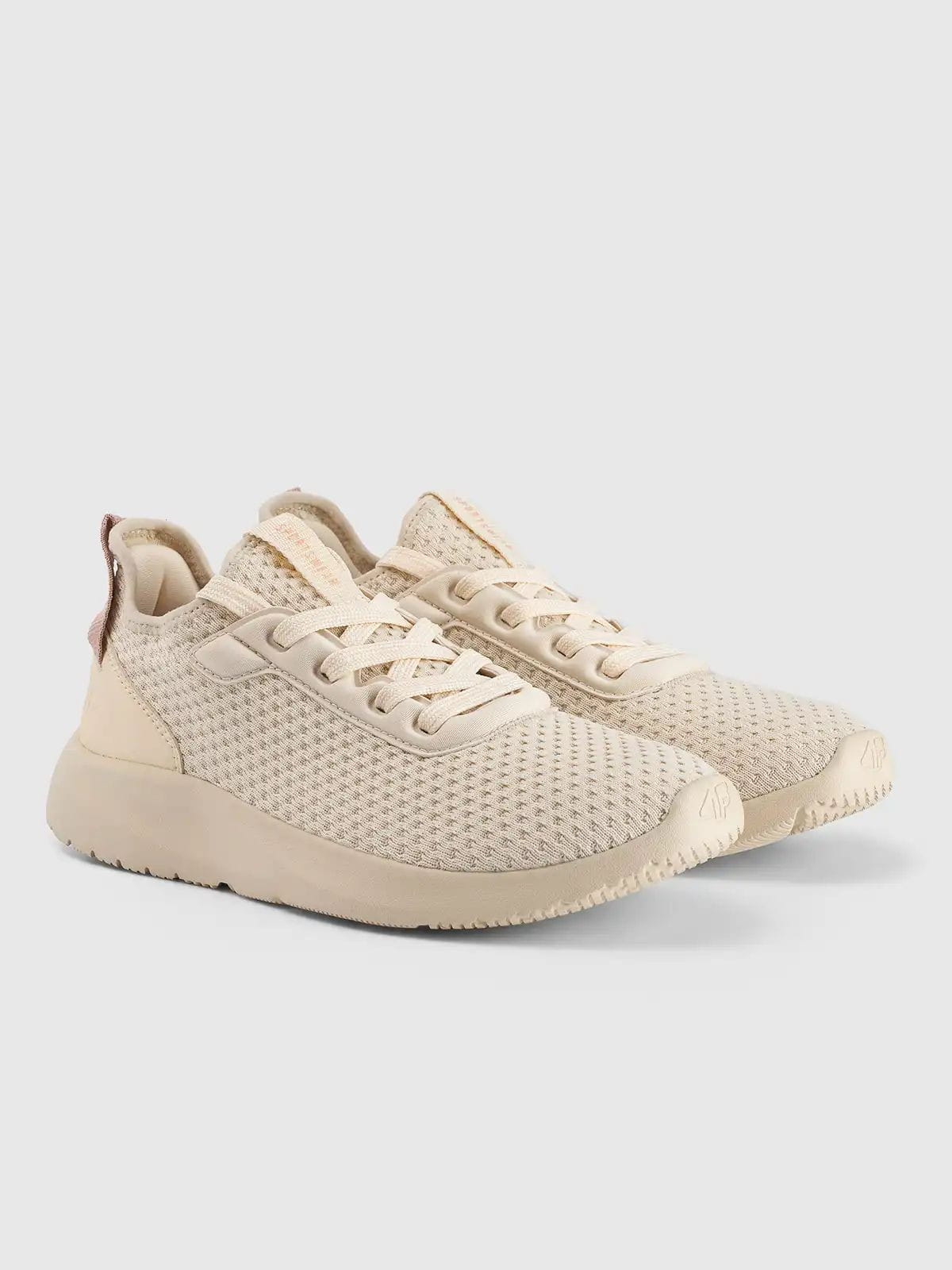 Buty sportowe outdoorowe damskie bezowe 4F : Kolor - Beżowy, Rozmiar obuwia - 38