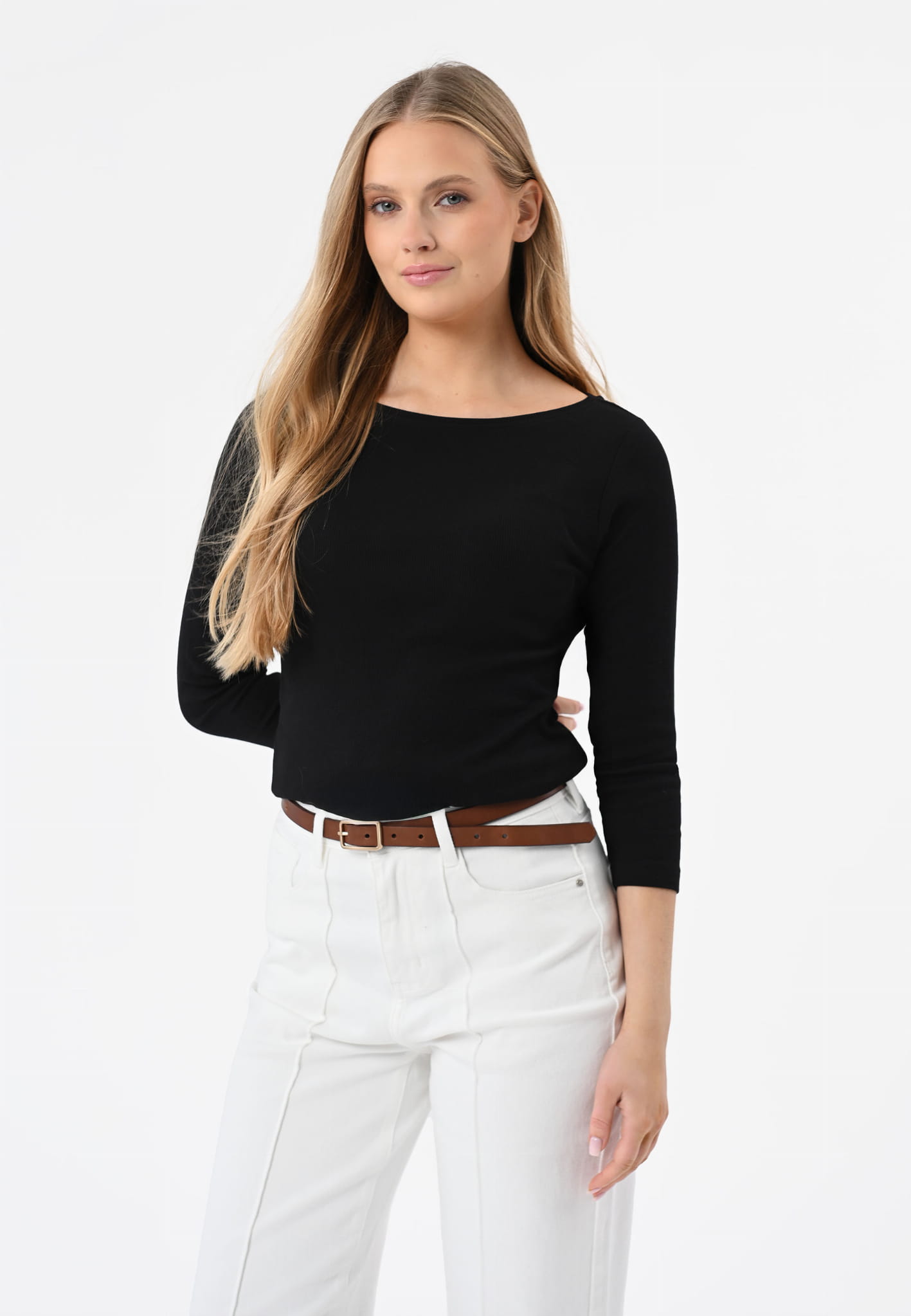 Longsleeve w prążek L-NEVRA, rozmiar XL