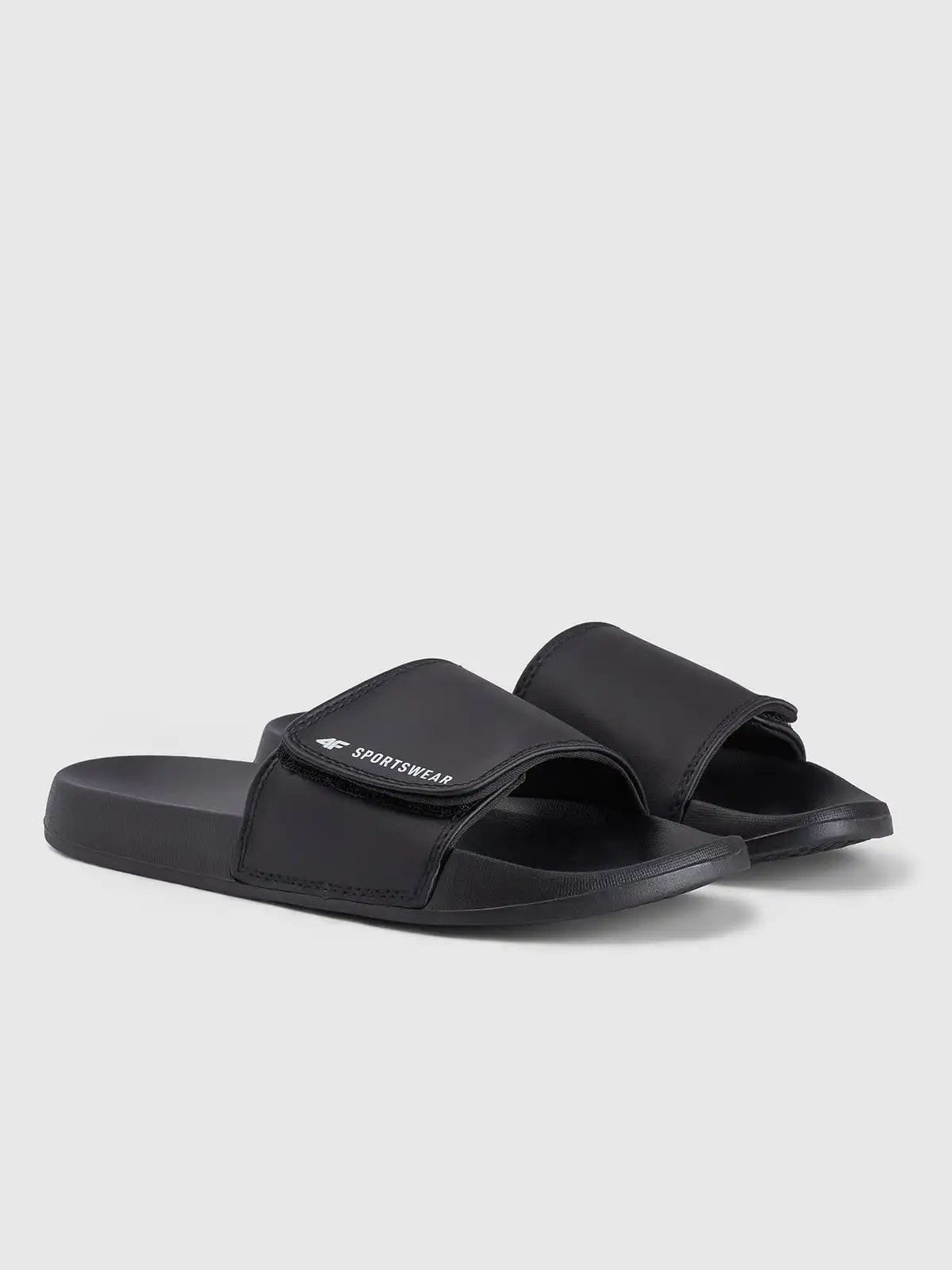 Klapki sportowe na basen plażę unisex czarne 4F : Kolor - Czarny, Rozmiar obuwia - 37