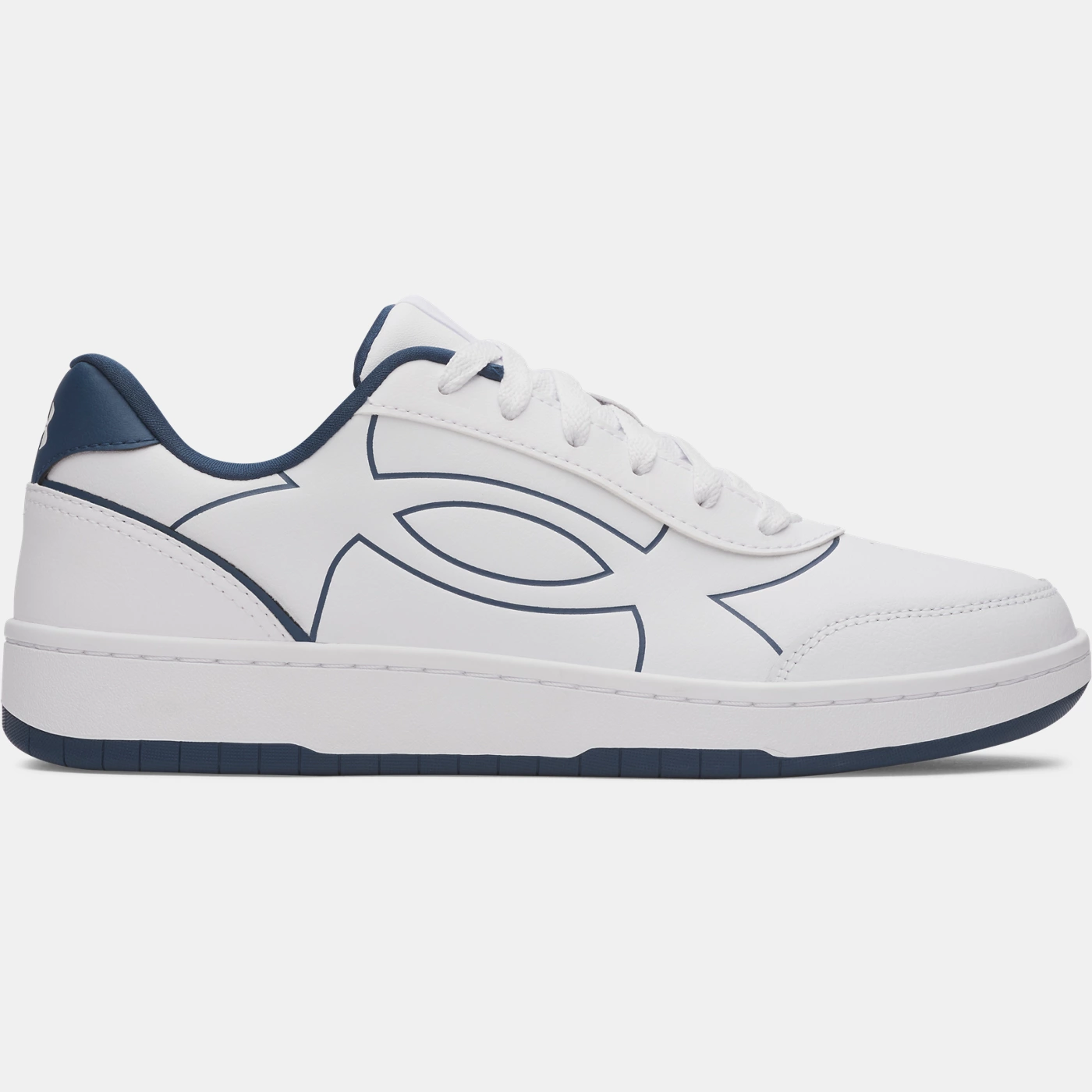 Buty sportowe casualowe skórzane męskie białe Under Armour UA Tempo : Kolor - Biały, Rozmiar - 44,5