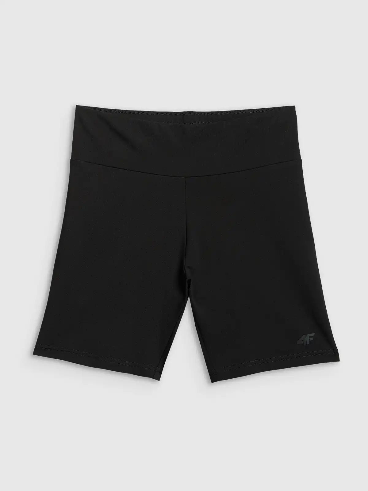 Legginsy krótkie bawełniane damskie czarne 4F : Kolor - Czarny, Rozmiar odzieży - S